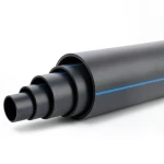 مواسير بلاستيك HDPE ضغط 6 بار PE 80 قطر خارجي 315 مم SDR 17.6 لون أسود