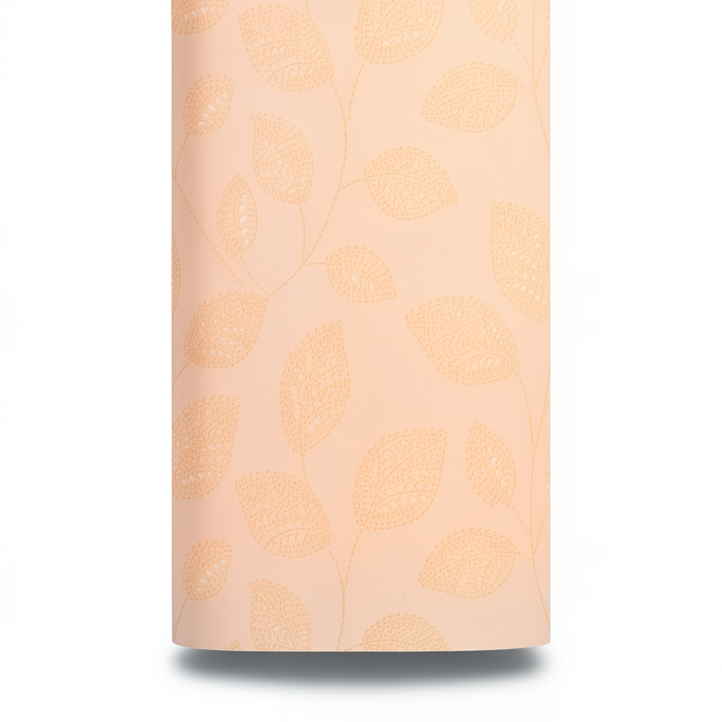 Holland Wallpaper Leaf-Patterned Design 10 m x 0.53 m, Light Orange