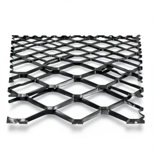 Hot Rolled Black Steel Expanded Metal Mesh Bahri 1.2 mm Thickness 1.22 m Width 3 m Length