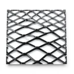 Hot Rolled Steel Expanded Metal Mesh Bahri 3 mm Thickness 1.22x1 m Black