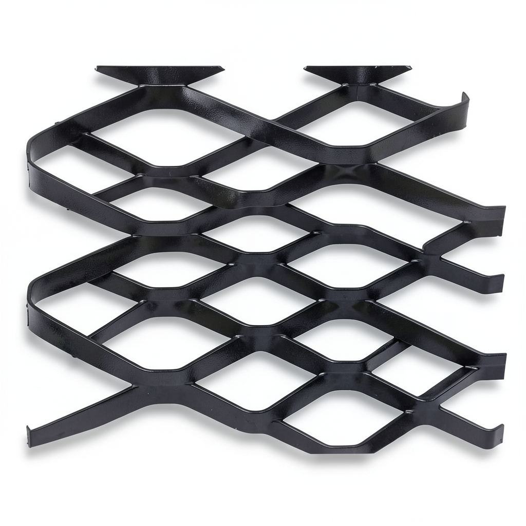 Hot Rolled Black Steel Expanded Metal Mesh Bahri Thickness 3.8 mm Width 1.22 m Length 6 m