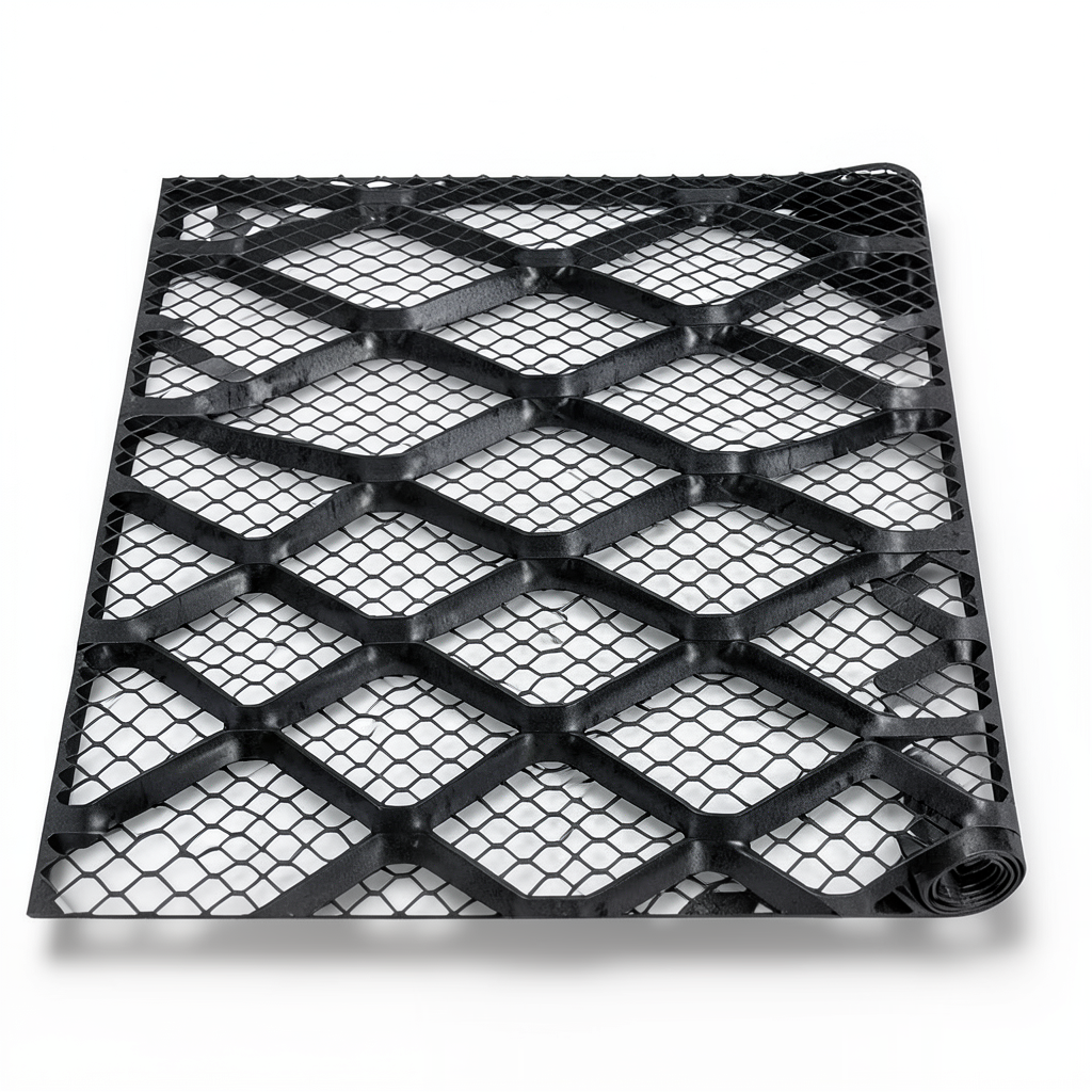 Hot Rolled Black Steel Expanded Metal Mesh Bahri 3.8 mm Thickness 1.22 m Width 7 m Length