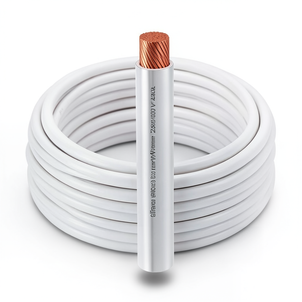 Flexible Copper Electrical Wire 240mm2 600/1000V, 0.5mm Conductor Diameter, PVC Insulation, White Color | Al Fanar
