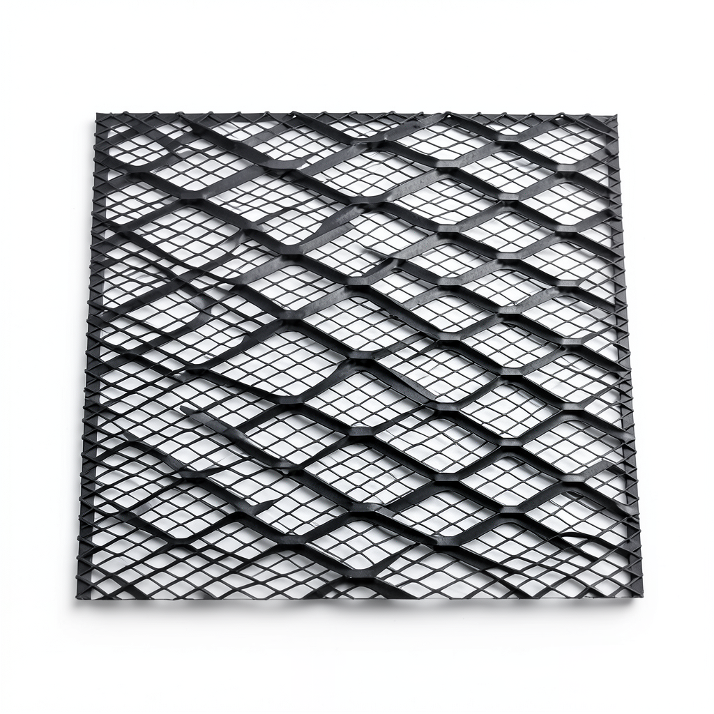 Hot Rolled Black Steel Expanded Metal Mesh Bahri 3 mm Thickness 1.22m Width 3m Length