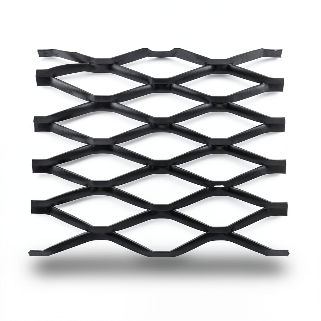 Hot Rolled Black Steel Expanded Metal Mesh Bahri Thickness 1.7 mm Width 1.22 m Length 3 m