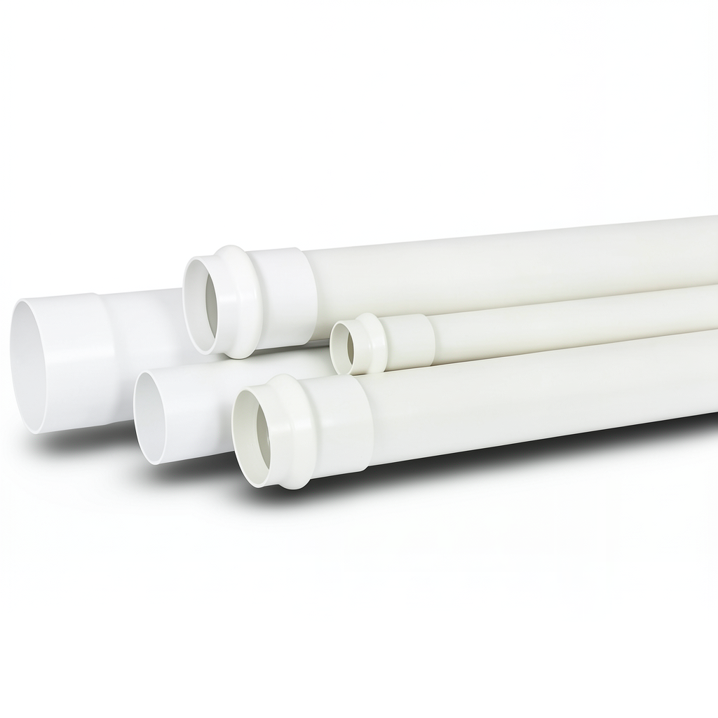أنابيب UPVC لأنظمة الصرف الصحي مقاس 63 مم سمك 3.5 ملم لون أبيض