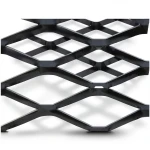 Hot Rolled Black Steel Expanded Metal Mesh Bahri 3 mm Thickness 1.22m Width 5m Length