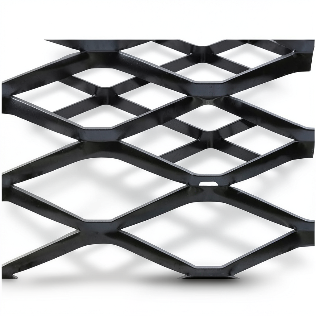 Hot Rolled Black Steel Expanded Metal Mesh Bahri 3 mm Thickness 1.22m Width 5m Length