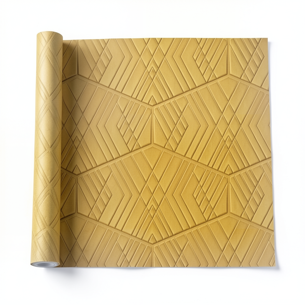 Italian Wallpaper 10m x 0.73m Golden Color, Model Z90074