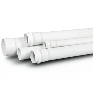 مواسير UPVC لأنظمة الصرف الصحي قطر خارجى 80 ملم سماكة 3.5 ملم لون أبيض