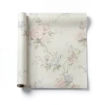 Italian Wallpaper Floral Design Beige Color, Size 10mx0.53m, Model Z66857