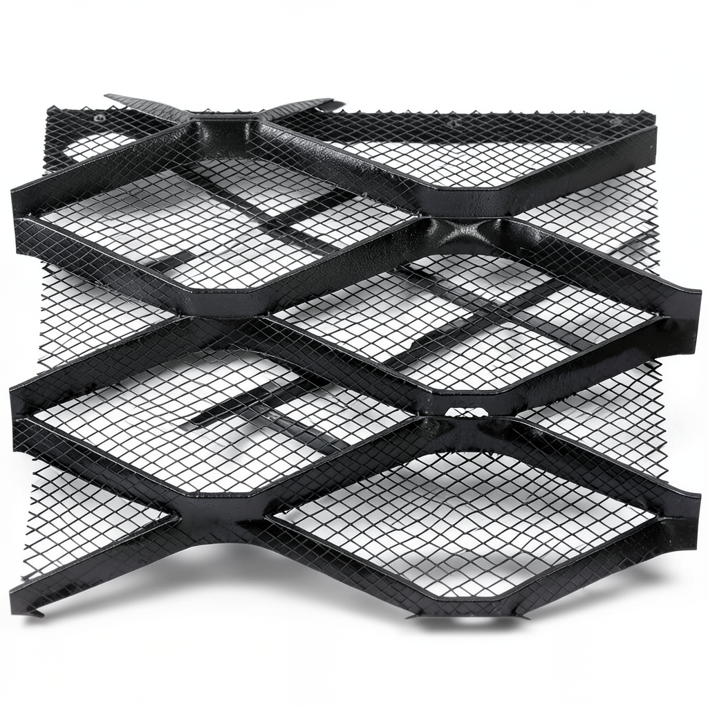 Hot Rolled Black Steel Expanded Metal Mesh Bahri 3 mm Thickness 1.22 m Width 6 m Length