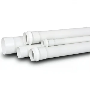 مواسير UPVC لأنظمة الصرف الصحي مقاس 100 mm سمك 3.5 mm لون أبيض