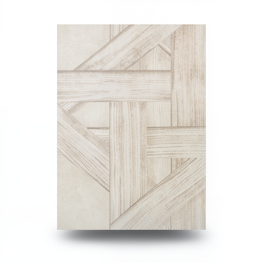 Dutch Wooden Wallpaper 10 m x 0.53 m Beige, Model 221100