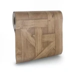Dutch Wooden Wall Covering 10 m x 0.53 m Brown, Model 221102