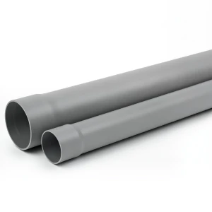 UPVC Pipe Non Pressure Size 50 mm Thickness 3.5 mm Gray Color