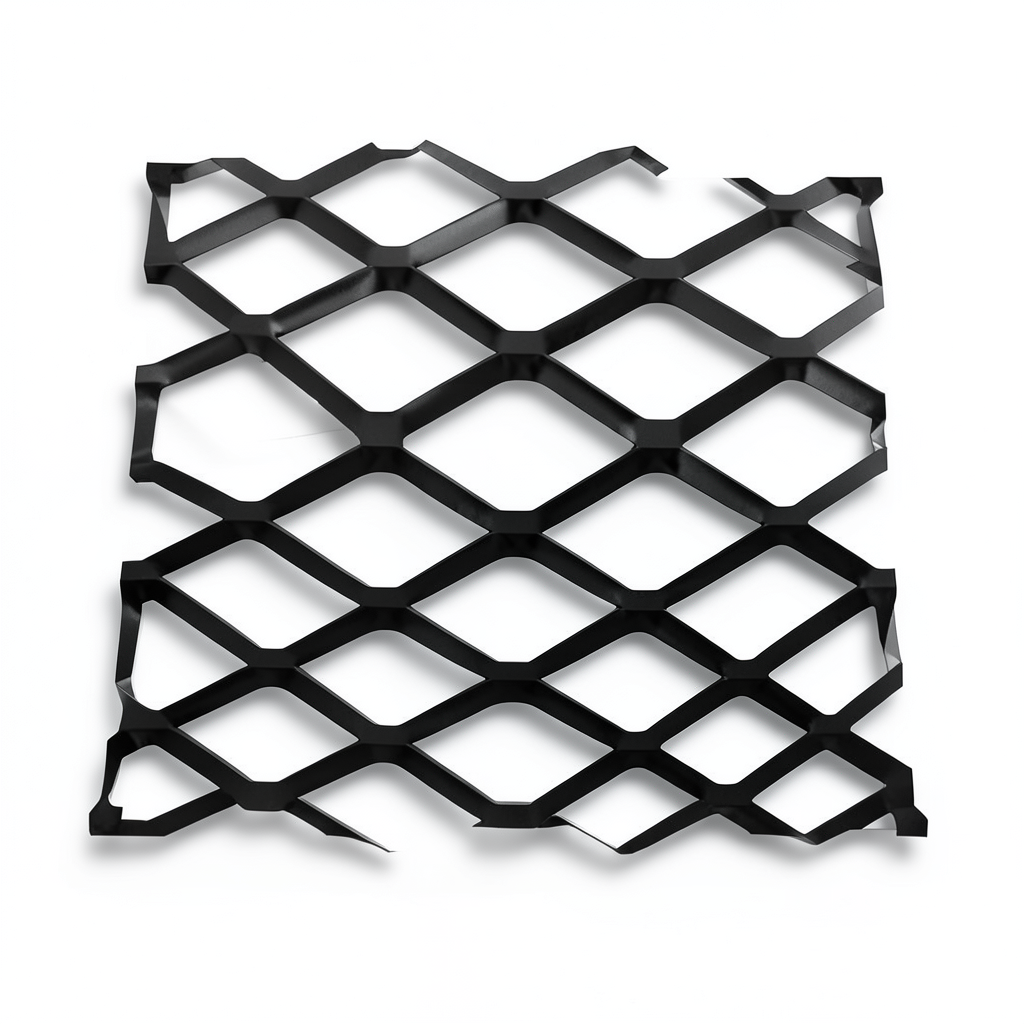 Hot Rolled Black Steel Expanded Metal Mesh Bahri 3.8 mm Thickness 1.22m Width 5m Length