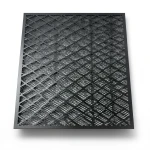 Hot Rolled Black Steel Expanded Metal Mesh Thickness 1.2 mm Width 2.44 m Length 1 m