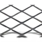 Hot Rolled Black Steel Expanded Metal Mesh Thickness 1.2 mm Width 2.44 m Length 5 m