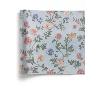 Italian Wallpaper Multi Colors Floral Design, Size 10m x 0.53m, Model Z66807