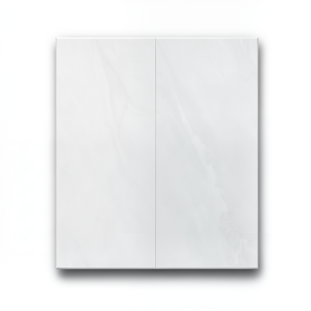 Porcelain Floors 120x120x1 cm, White Color, Leon Model