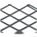 Hot Rolled Black Steel Expanded Metal Mesh Thickness 1.4 mm Width 2.44 M Length 1 meter