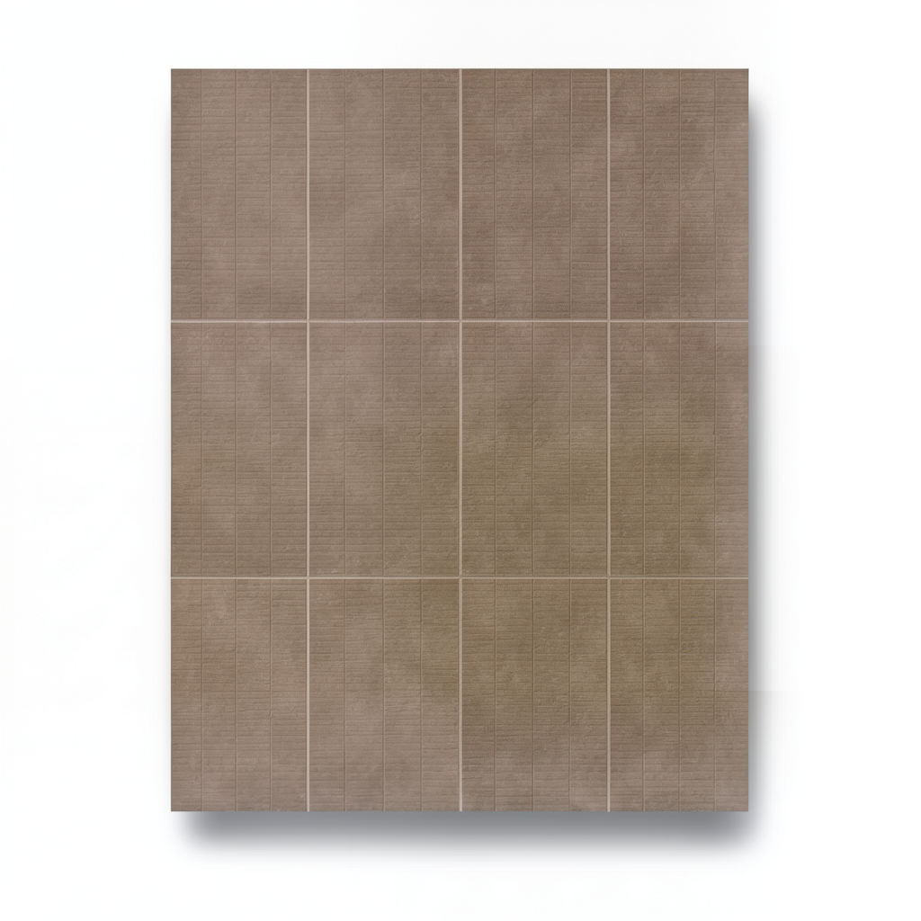 Porcelain Floor Tiles 120x60 cm, Brown Color, Cementi Model