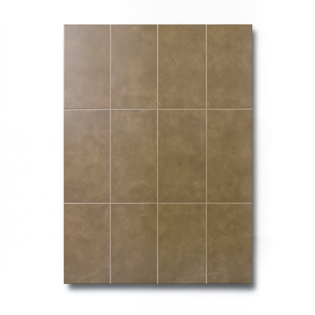 Porcelain Floor Tiles Size 120x60 cm, Brown Color, Cementi Model