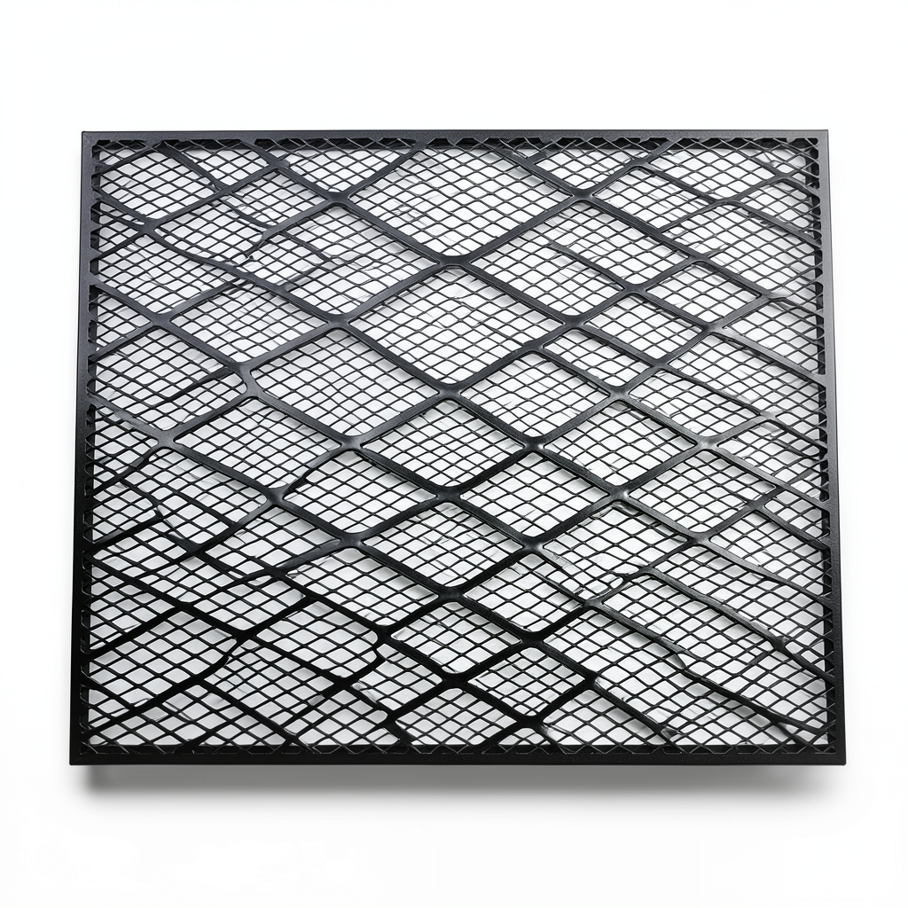 Hot Rolled Black Steel Expanded Metal Mesh Thickness 1.2 mm Width 2.44 m Length 2 m