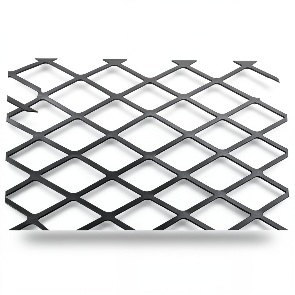 Hot Rolled Black Steel Expanded Metal Mesh Thickness 1.4 mm Width 2.44 M Length 1 meter