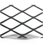 Hot Rolled Black Steel Expanded Metal Mesh Thickness 1.4 mm Width 2.44 m Length 2 m