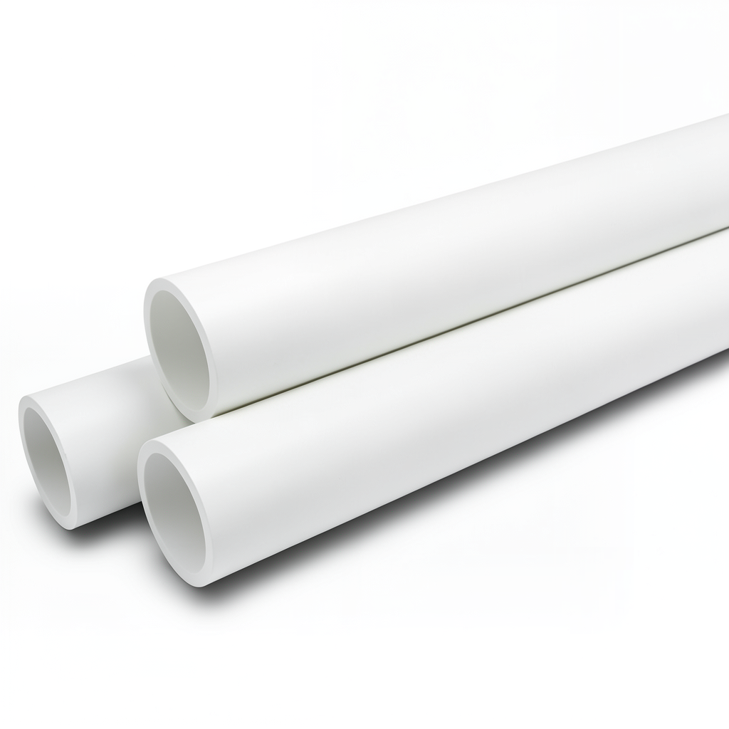 UPVC Pipes Nominal Pressure 6 Bar Outer Diameter 200 mm Thickness 5.9 mm White