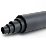 أنابيب HDPE ضغط اسمي 6 بار PE 80 قطر خارجي 225 مم SDR 17.6 لون أسود