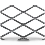 Hot Rolled Black Steel Expanded Metal Mesh Thickness 1.4 mm Width 2.44 M Length 3 m