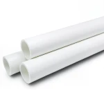 مواسير UPVC ضغط اسمي 16 بار قطر خارجي 110 مم سمك 8.2 مم لون أبيض