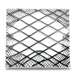 Hot Rolled Black Steel Expanded Metal Mesh Thickness 1.5 mm Width 2.44 M Length 1 m