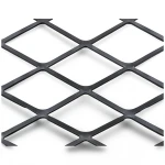 Hot Rolled Black Steel Expanded Metal Mesh Thickness 1.5 mm Width 2.44 M Length 1 m