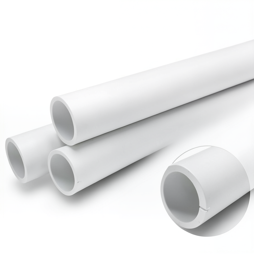 UPVC Pipes Nominal Pressure 6 Bar Outer Diameter 355 mm Thickness 10.4 mm White