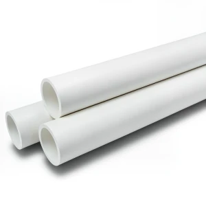 مواسير UPVC ضغط 16 بار قطر خارجي 200 مم سمك 14.9 مم لون أبيض