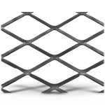 Hot Rolled Black Steel Expanded Metal Mesh Thickness 1.5 mm Width 2.44 M Length 4 M