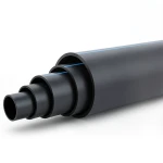 أنابيب HDPE ضغط 10 بار PE 80 قطر خارجي 225 مم SDR 11 لون أسود