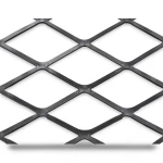 Hot Rolled Black Steel Expanded Metal Mesh 1.5 mm Thickness, 2.44x5 m
