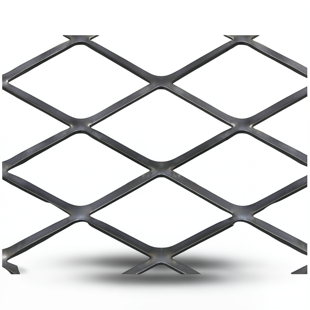 Hot Rolled Black Steel Expanded Metal Mesh Thickness 1.5 mm Width 2.44 M Length 6 meter