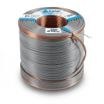 سلك كهرباء امريكي 1/0 AWG نحاس مجدول 600 فولت عزل PVC رمادي، طول 500 قدم | شركة الفنار