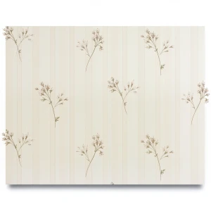 Italian Wallpaper Floral Design Light Beige, Size 10mx0.53m
