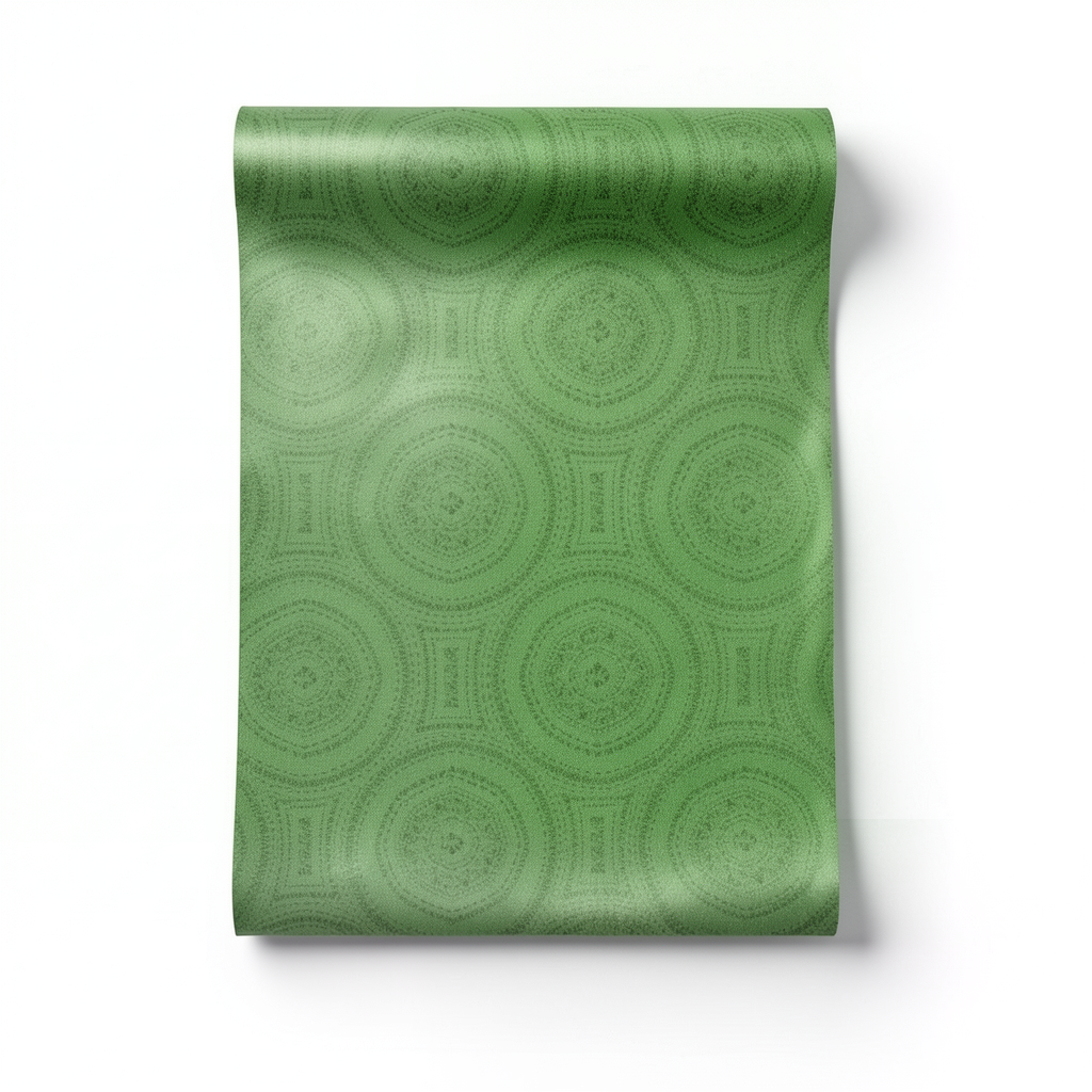 Holland Wallpaper Pattern Design 10 m x 0.53 m, Green Color, Model 17763