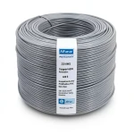 لفة سلك أمريكي 2/0 AWG نحاس مجدول عزل PVC رمادي، 600 فولت، طول 500 قدم | شركة الفنار