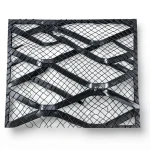 Hot Rolled Steel Expanded Metal Mesh 1.5 mm Thickness 1.22x4 m Black