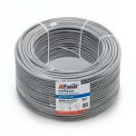 لفة سلك امريكي 4/0 AWG نحاس مجدول عزل PVC رمادي 600 فولت طول 500 قدم | شركة الفنار