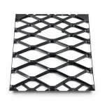 Hot Rolled Black Steel Expanded Metal Mesh Bahri 2.7 mm Thickness 1.22x4 m